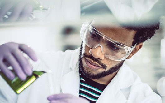 Chemist working in a laboratory